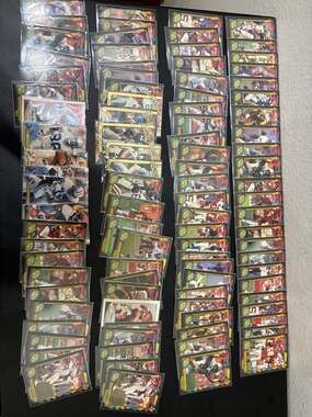 90-100 Vintage Football Card Lot NFL Bulk 6 Penny Sleeves Mixed Brands Baseball